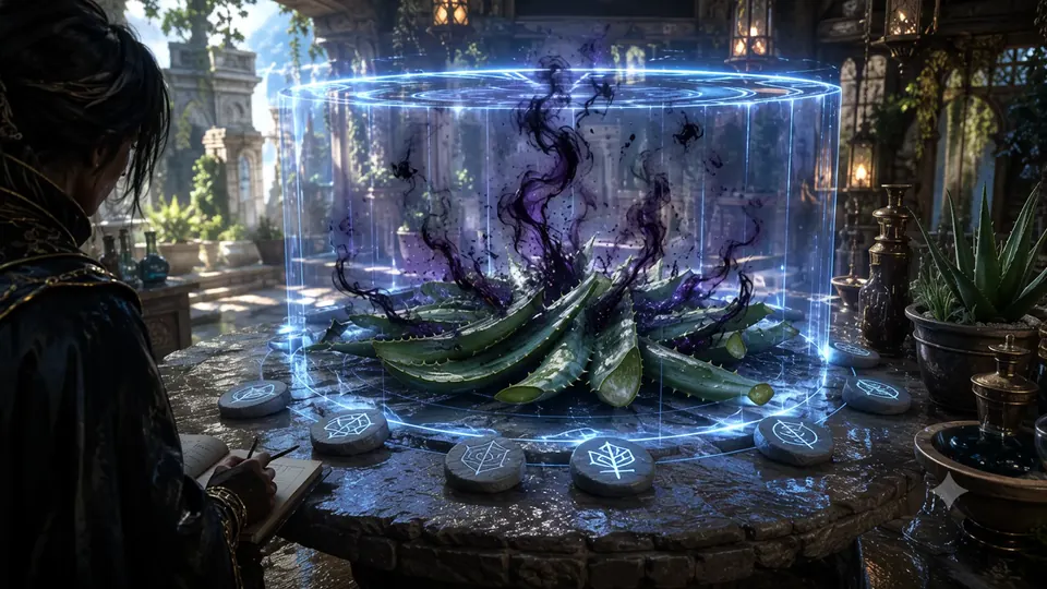 Extracting magic poison from aloe material