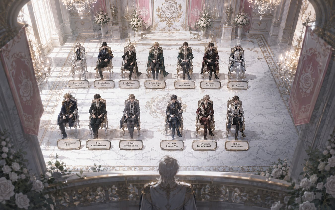 There are thirteen nameplates on the candidate seats, which should only be twelve