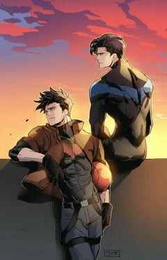 Dick Grayson and Jason Todd