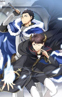 Hajime Iwaizumi and Tooru Oikawa