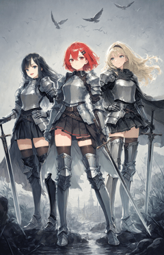Eve, Charlene and Kirin