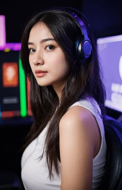 온라인 게임하는 여자 도미 마미