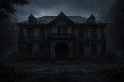 Western-style mansion in the mountains