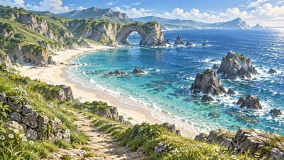 Paisaje de la Costa de Ostblue