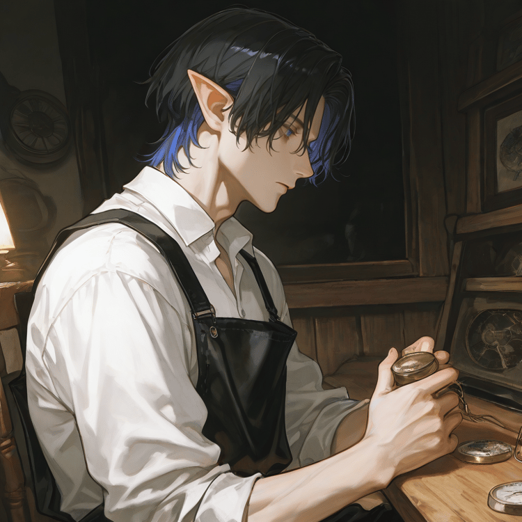 在工坊工作的尼克尔·哈兰德