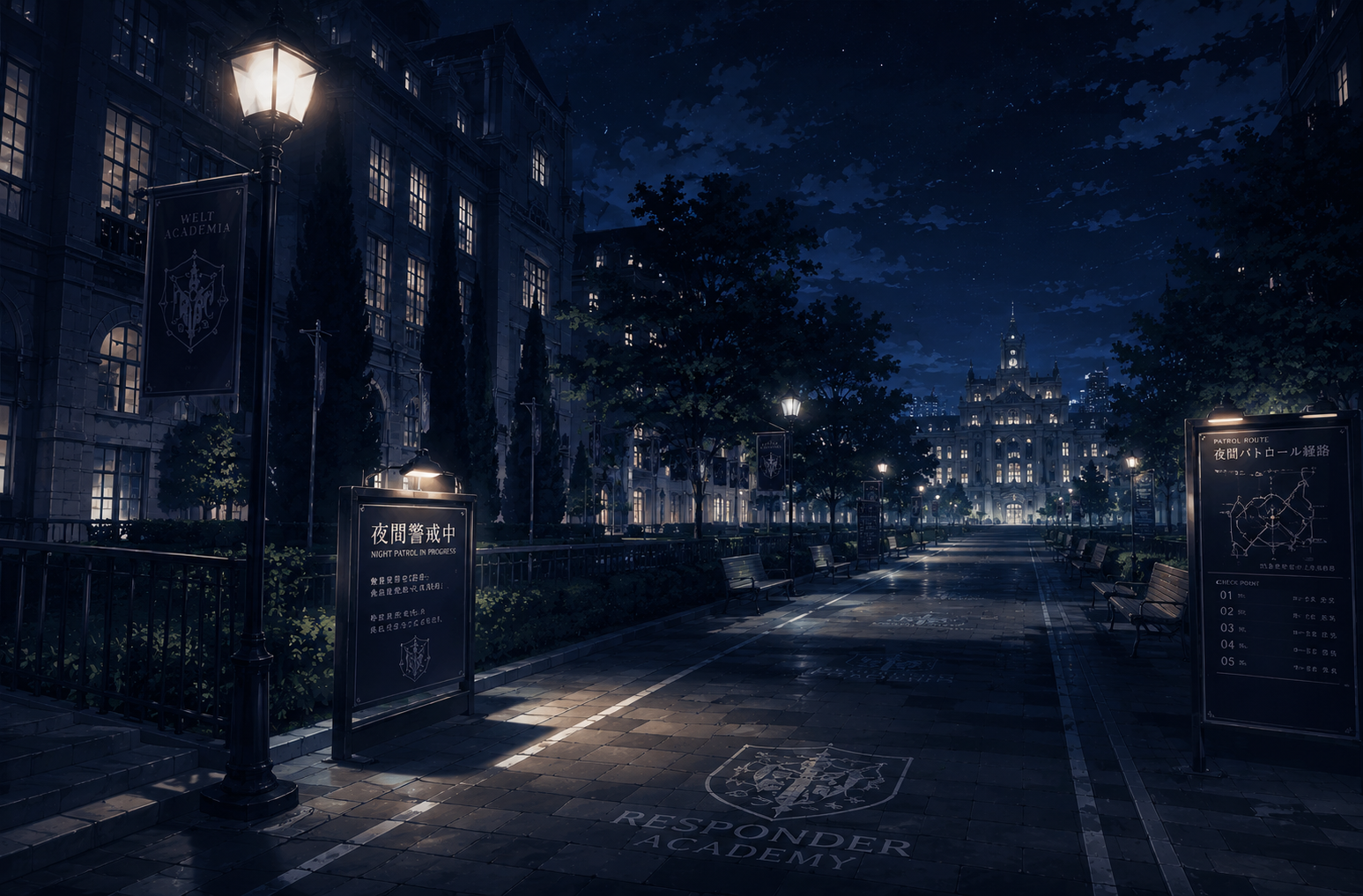 夜間パトロール