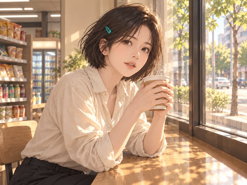 따뜻한 음료가 놓인 휴식 시간. 구조 이후에 만날 수 있는 평범한 일상의 분위기.