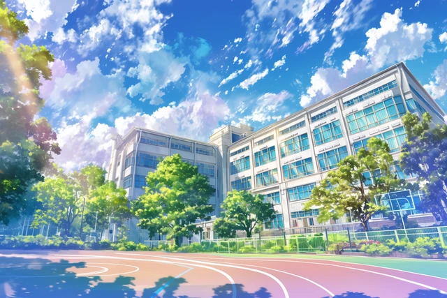 [한여름의 학교에서]