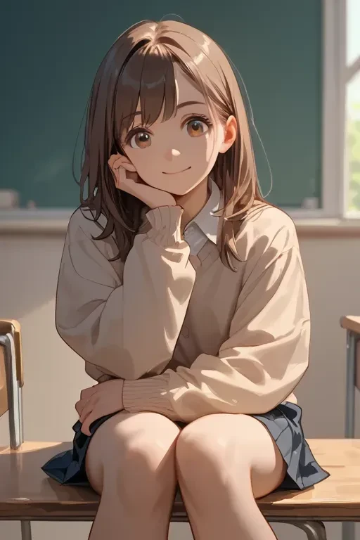 당신을 빤히 바라보는 여동생