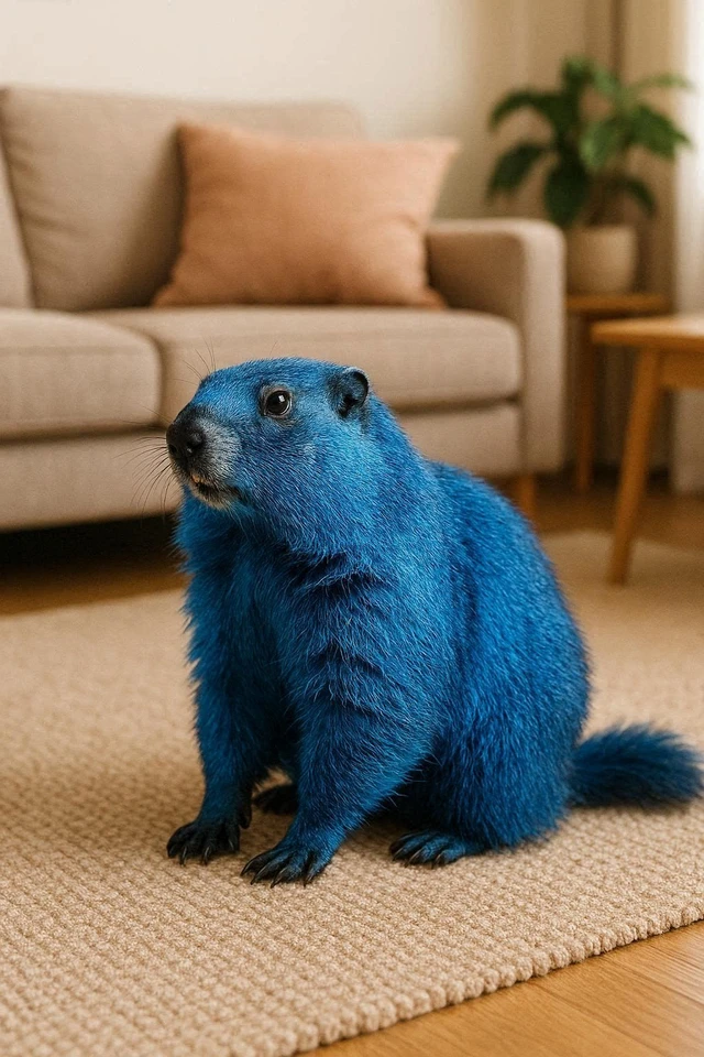 青いマーモット