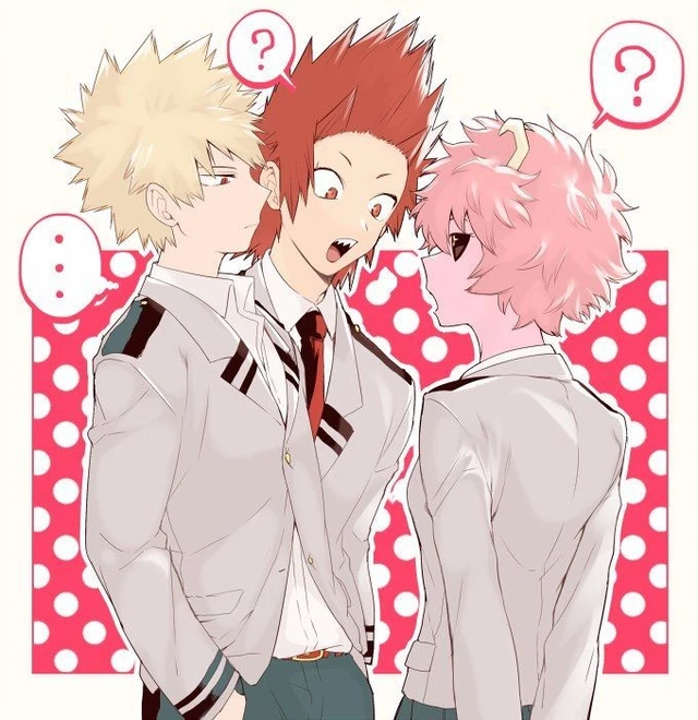 Mina Ashido, Katsuki Bakugo, Kirishima Ejiro