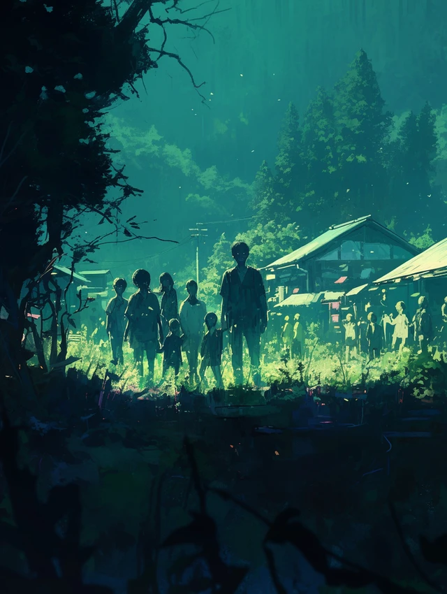 화목한 시골마을