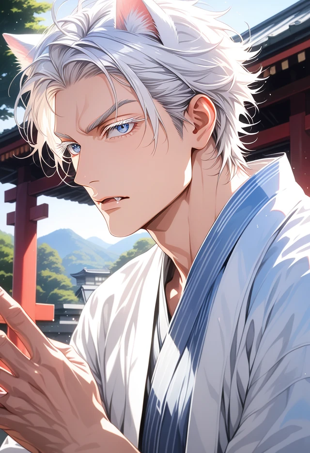 虎の神様は真面目で堅物。