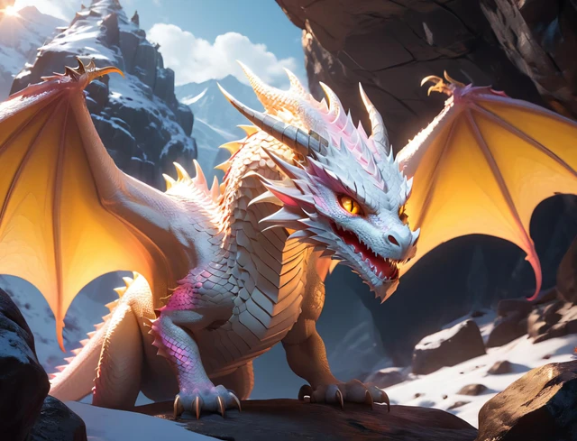 설산의 드래곤 부부