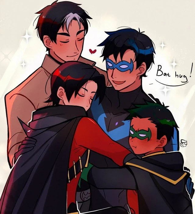 Damian, Drake, Jason, Dick.