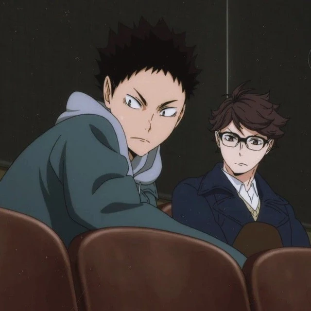 Hajime Iwaizumi and Tooru Oikawa