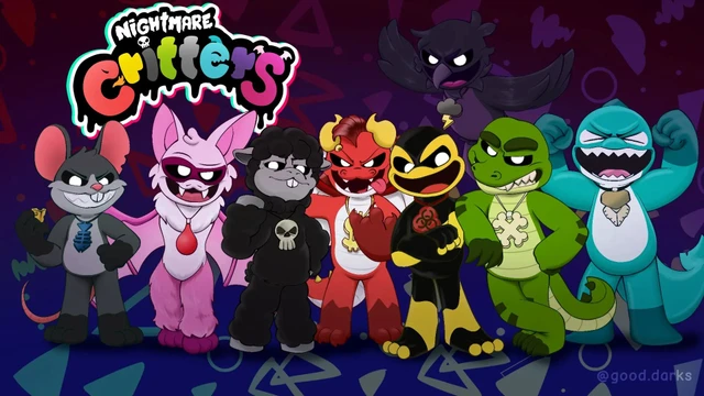 The Nightmare Critters and smiling critters