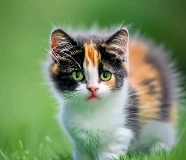 길고양이 삼색이