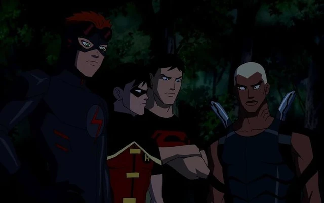 Tim Drake, Bart Allen, Jackson Hyde, Conner Kent.