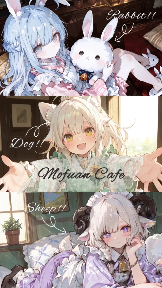 《もふ庵》いとり＆はく＆ゆづね