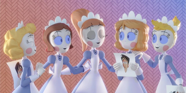 Emmy the robot react