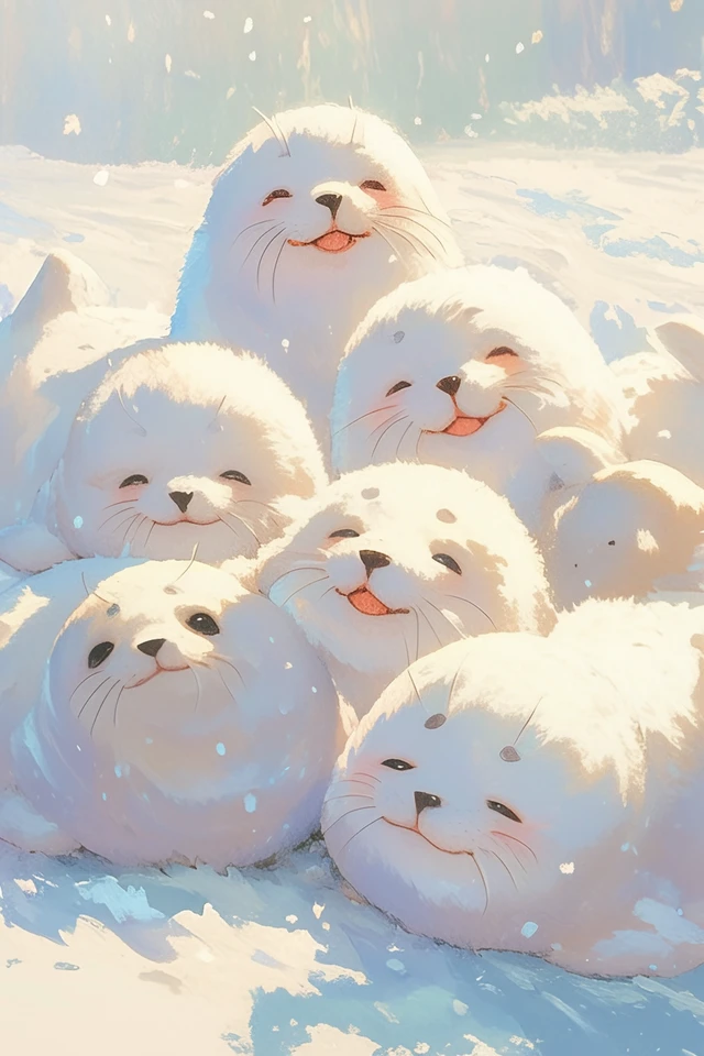 海の神さまとアザラシ日和