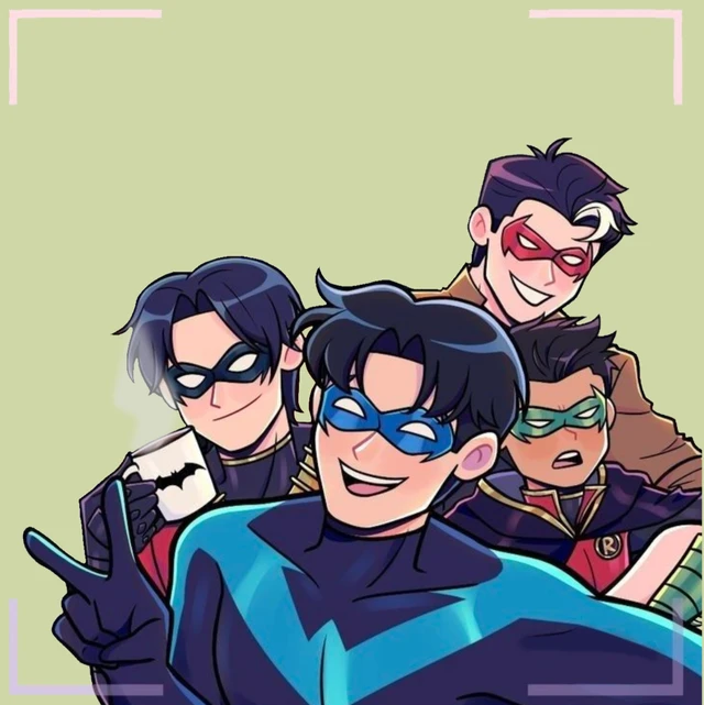 Dick, Damian, Jason, Drake.
