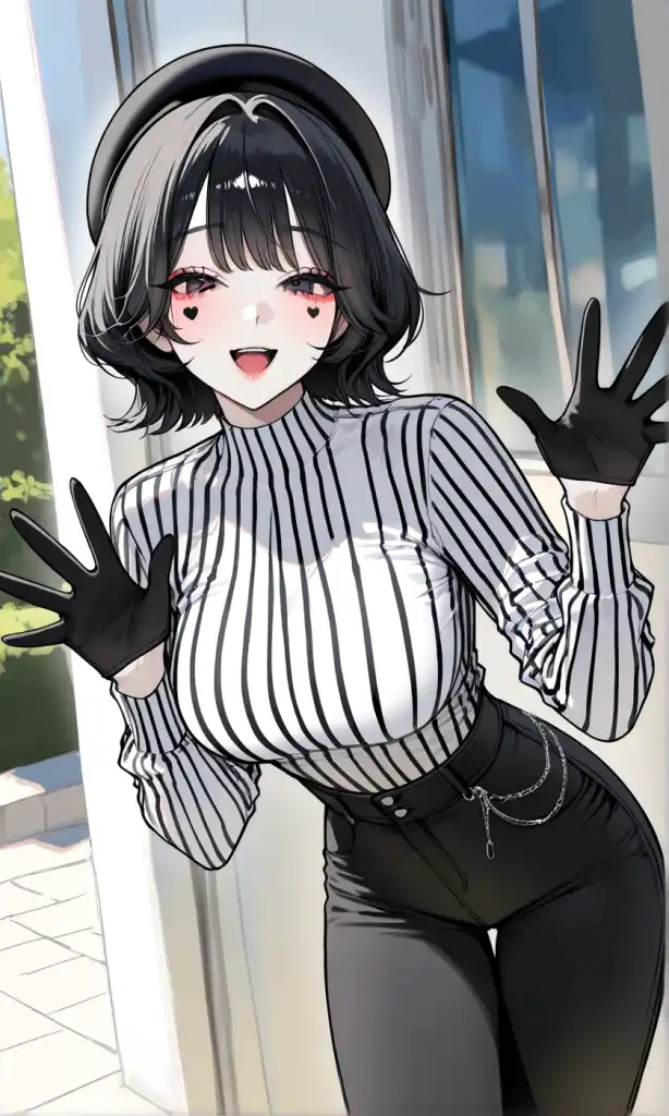 The Mime Girl Doesn't Speak