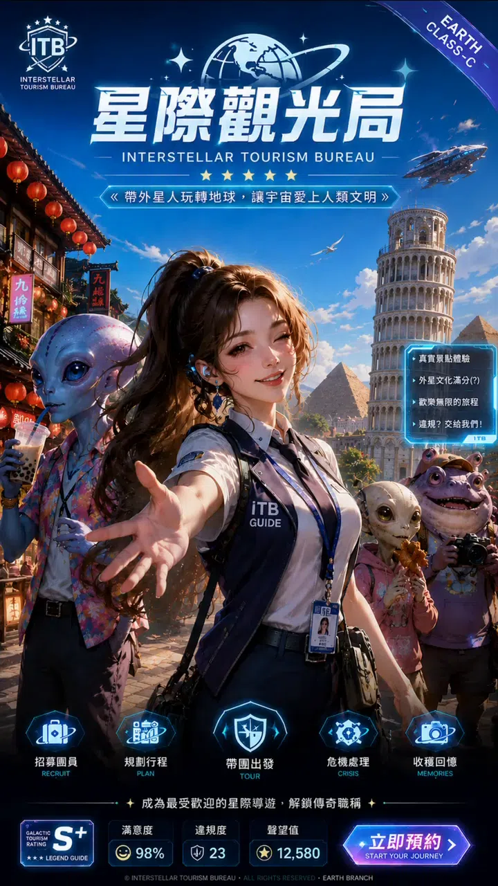 Interstellar Tourism Bureau: Earth Tour Guide Simulator