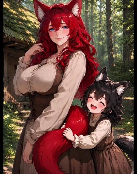 Wolf Mother-Daughter Story: Parenting Simulator