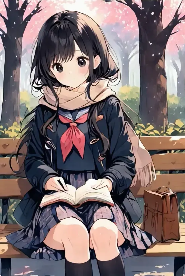 That spring, the girl 'Yuki' who was unusually sensitive to the cold.