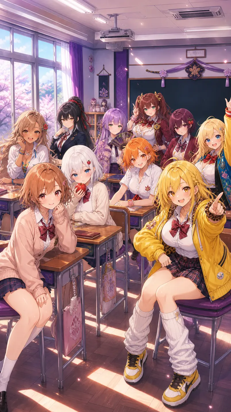 A chaotic class full of dialect-speaking girls!?