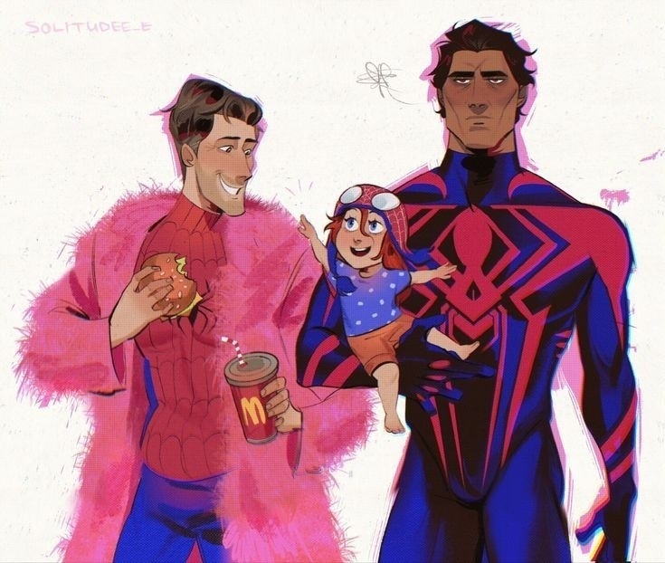Miguel O'Hara and Peter Parker