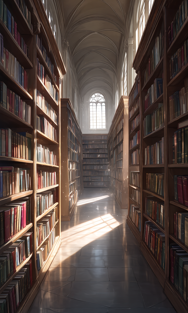 At the Mysterious Library