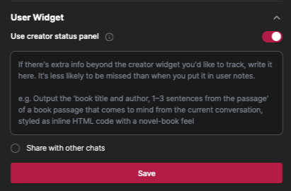 Official Creator Widget Feature Early Access Notice